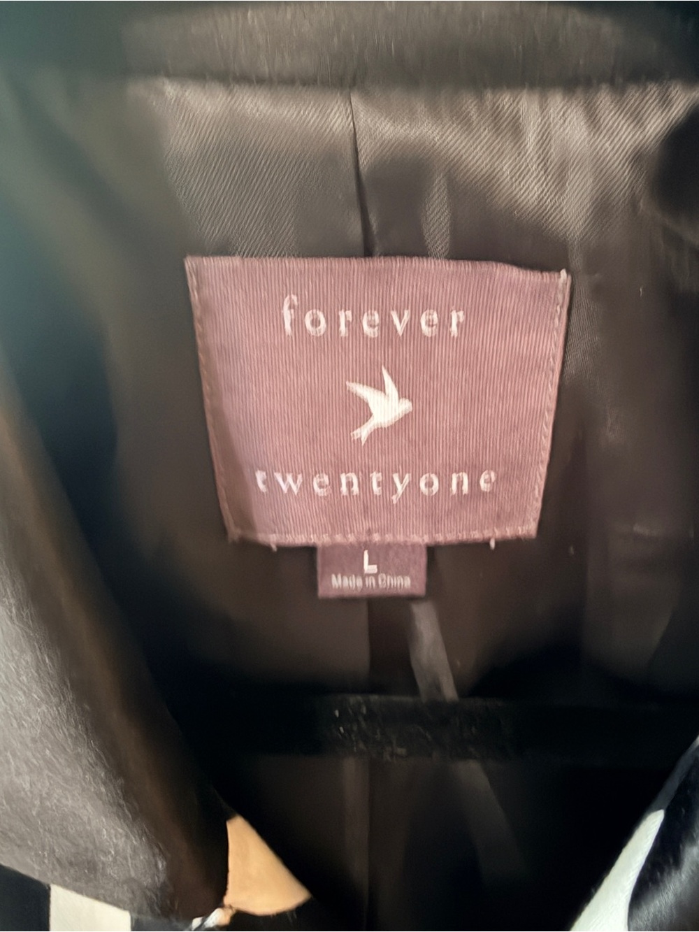 Forever 21 Black & White Vertical Stripe Double-Breasted Blazer - Picture 2 of 6